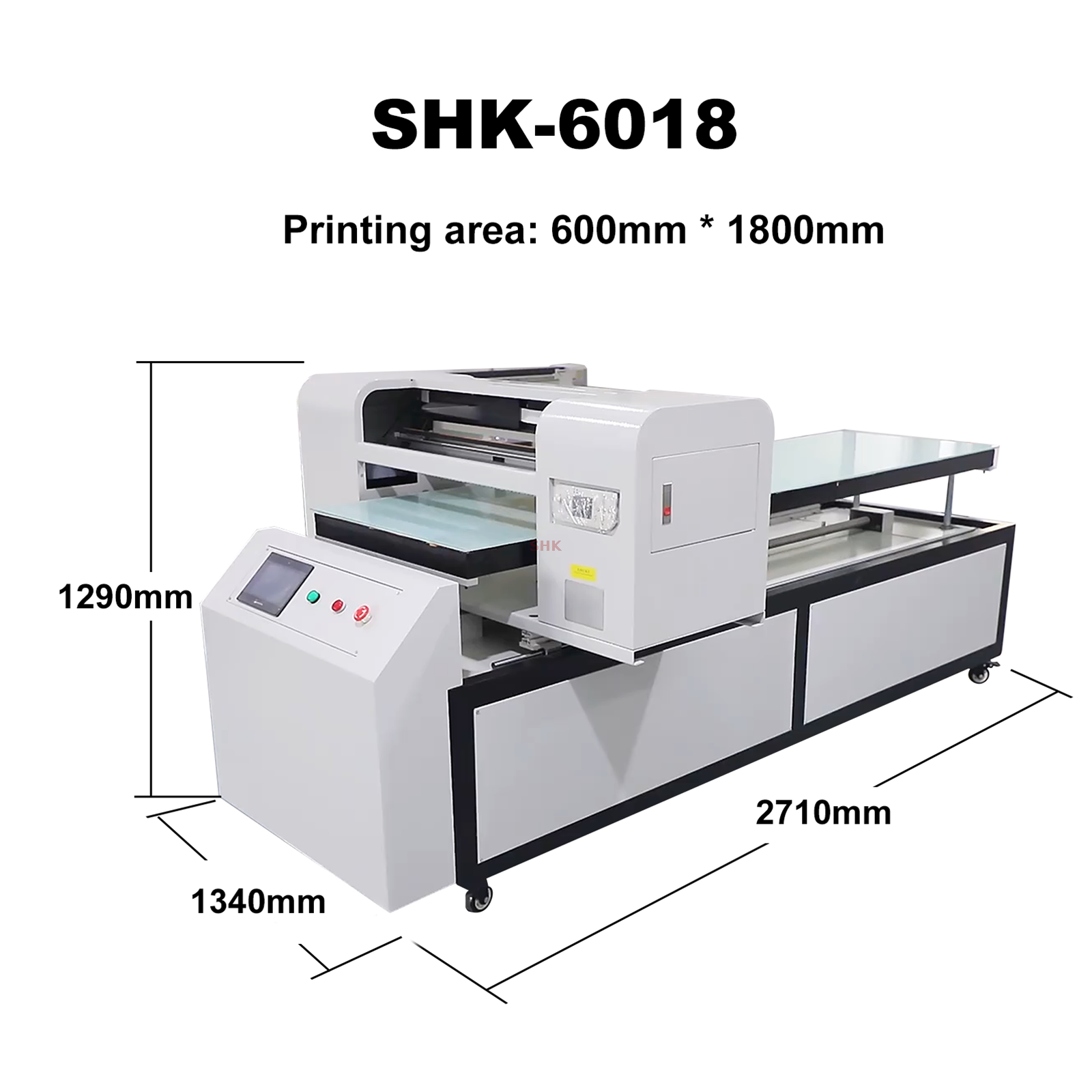 SHK-6018 UV pisač: savršen za ispis silikonskog kuhinjskog posuđa, kapa za plivanje, 3C i više