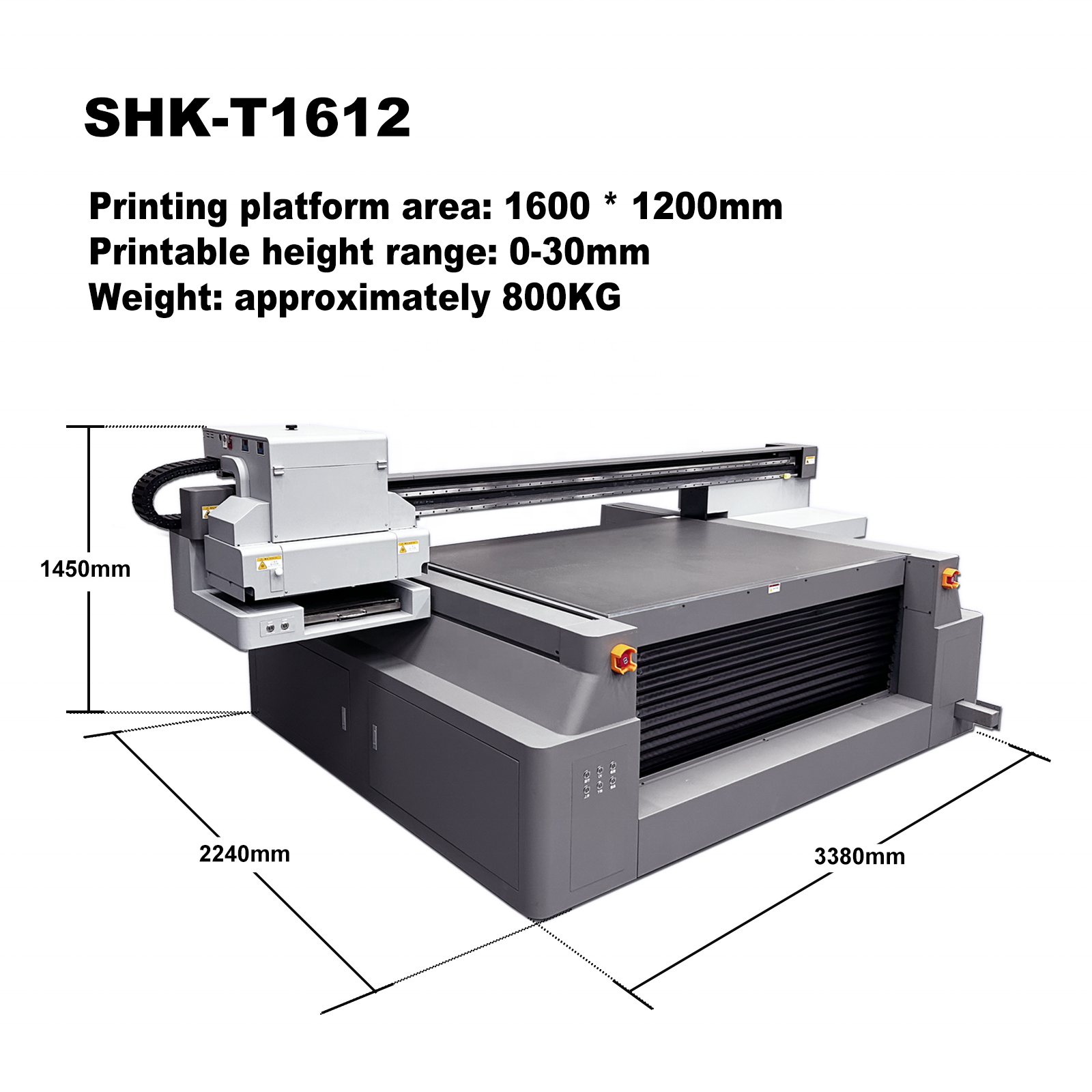 SHK -1612- Ho&euml; presisie en ho&euml; druppel vernis effek UV drukker